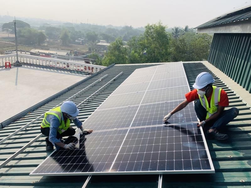 TrinaSolar has completed an off-grid photovoltaic power generation project in Yangon Myanmar